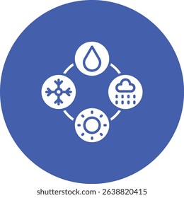 Meteorology vector icon. Can be used for printing, mobile and web applications.