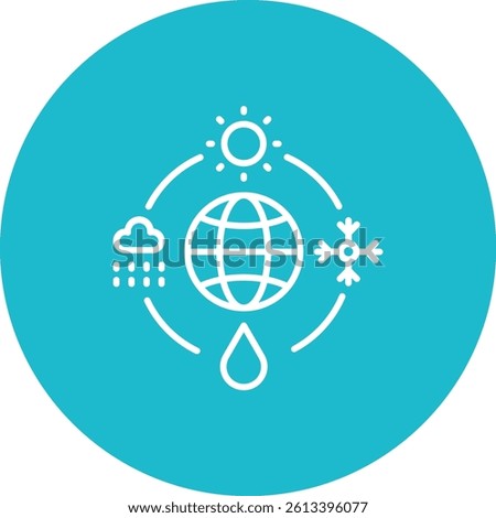 Meteorology vector icon. Can be used for printing, mobile and web applications.