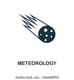 Meteorology vector icon illustration. Creative sign from science icons collection. Filled flat Meteorology icon for computer and mobile. Symbol, logo vector graphics.
