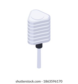 Meteorology weather forecast isometric composition with isolated image of electronic weather scanner vector illustration