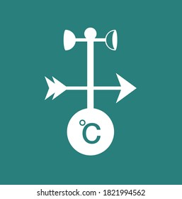 meteorology weather wind direction vector sign