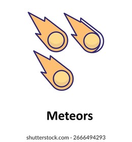 Ícone de Vetor de Meteores que pode facilmente modificar ou editar
