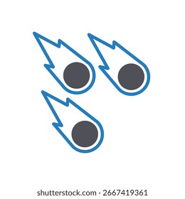 Ícone de Vetor de Meteores que pode facilmente modificar ou editar
