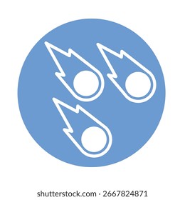 Ícone de Vetor de Meteores que pode facilmente modificar ou editar

