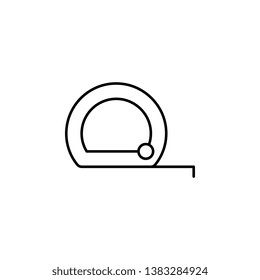 meter, gauge icon. Simple thin line, outline vector of Construction tools icons for UI and UX, website or mobile application