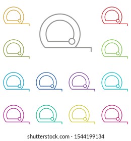 Meter, gauge multi color icon. Simple thin line, outline vector of construction tools icons for ui and ux, website or mobile application