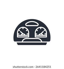 meter icon collection .design style with background