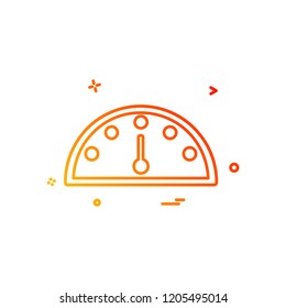 Meter icon design vector
