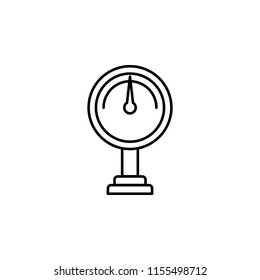 meter icon. Element of production icon for mobile concept and web apps. Thin line meter icon can be used for web and mobile on white background