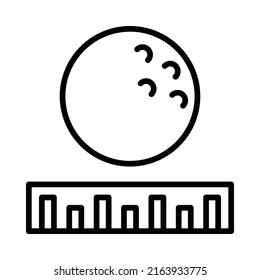 Icono del medidor. Diseño De Estilo De Arte De Línea Aislado En Fondo Blanco