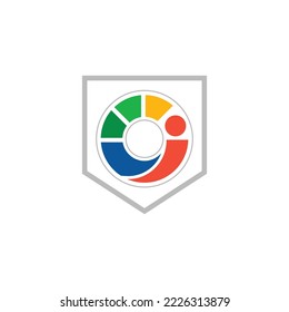 Meter i icon Logo Design