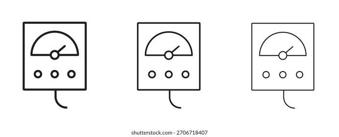 Icono del metro con el estilo del contorno, diseños de la Ilustración vectorial