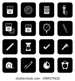 meter icon set vector sign symbol