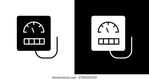 Icono del metro, estilo plano simple. para los diseños de ui o de ux