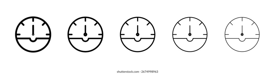 Vektorsammlung des Metersymbols. EPS 10