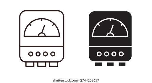 Meter icon vector Illustration logo template pack