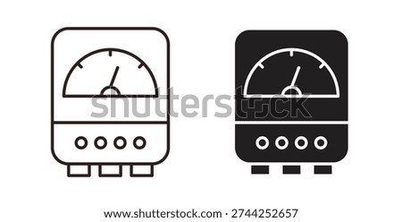 Meter icon vector Illustration logo template pack