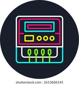 Meter Line Multi Colour Circle