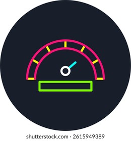 Meter Line Multi Colour Circle
