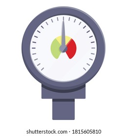 Meter manometer icon. Cartoon of meter manometer vector icon for web design isolated on white background