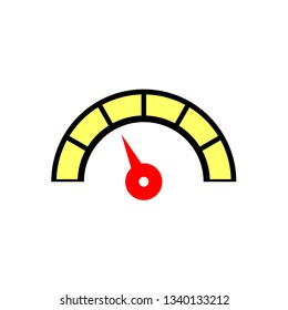 meter measuring control. speedometer icon design