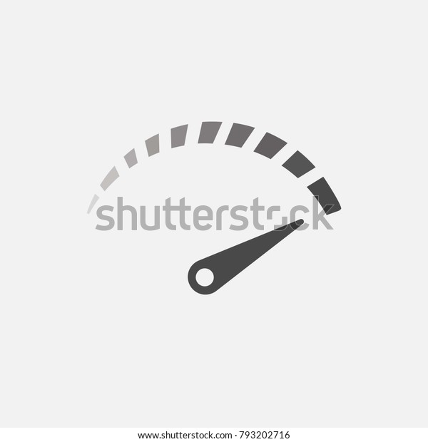 meter reader for electric voltage car speedometer \
recorder vector icon