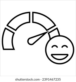 meter, Simple Testimonial Related Vector Line Icon.