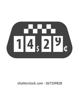 Meter taxi icon.