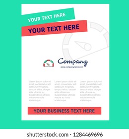 Meter Title Page Design for Company profile ,annual report, presentations, leaflet, Brochure Vector Background