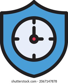 meter vector color line icon