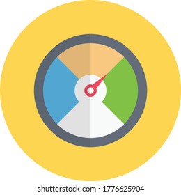 meter vector flat color icon