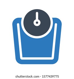 meter vector glyph color icon 