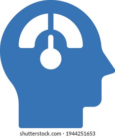 icono de color de glifo vectorial de medidor