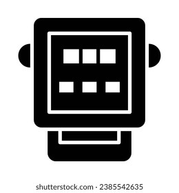 Meter Vector Glyph Icon For Personal And Commercial Use.
