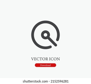 Meter vector icon. Editable stroke. Symbol in Line Art Style for Design, Presentation, Website or Mobile Apps Elements, Logo. Medicine symbol illustration. Pixel vector graphics - Vector