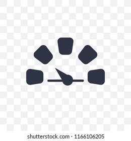 Meter vector icon isolated on transparent background, Meter logo concept