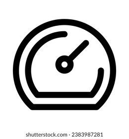 meter vector icon on white background