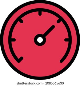 meter Vector illustration on a transparent background. Premium quality symbols. Stroke vector icon for concept and graphic design.