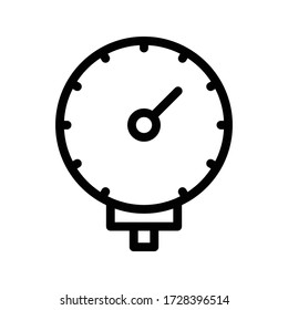 meter vector thin line icon 