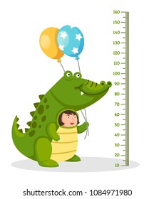 Meter wall with crocodile costume
.vector illustration