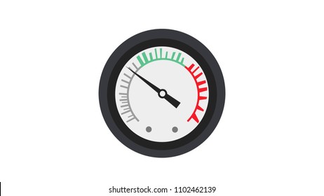 Meter water insolated vector illustration
