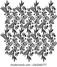 meterial pattern consisting of ethnic figures suitable for textiles white background