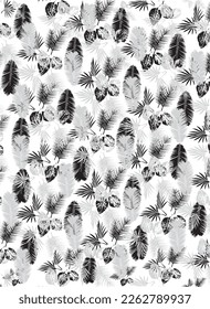 meterial pattern consisting of ethnic figures suitable for textiles white background