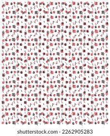 meterial pattern consisting of ethnic figures suitable for textiles white background