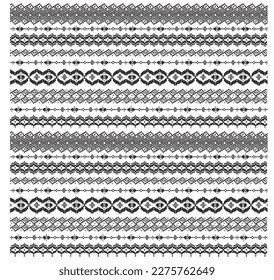 meterial pattern consisting of ethnic figures suitable for textiles white background