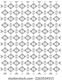 meterial pattern consisting of ethnic lines suitable for textile white background