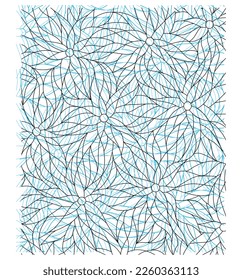 meterial pattern made of ethnic flowers suitable for textile white background