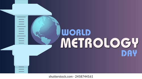 Metering Excellence: World Metrology Day Jubilation. Campaign or celebration banner