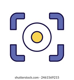 metering icon with white background vector stock illustration