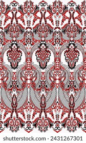 Metering pattern suitable for textile with a border consisting of a mandala pattern